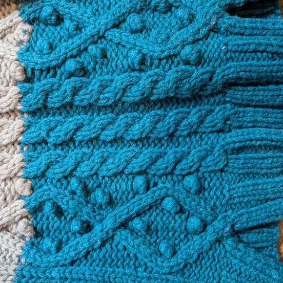 Stella McCartney Wool Cable Knit Colour Block Sweater - Picture 3 of 4